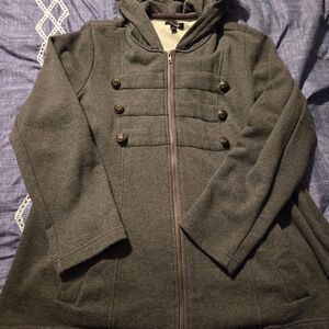 Torrid Charcoal Hooded Jacket